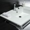 Fauceture Dreyfuss 31" Console Sink W/ SS Leg (Sgl Faucet Hole), White/ Chrome KVPB3122711 - alternate 2